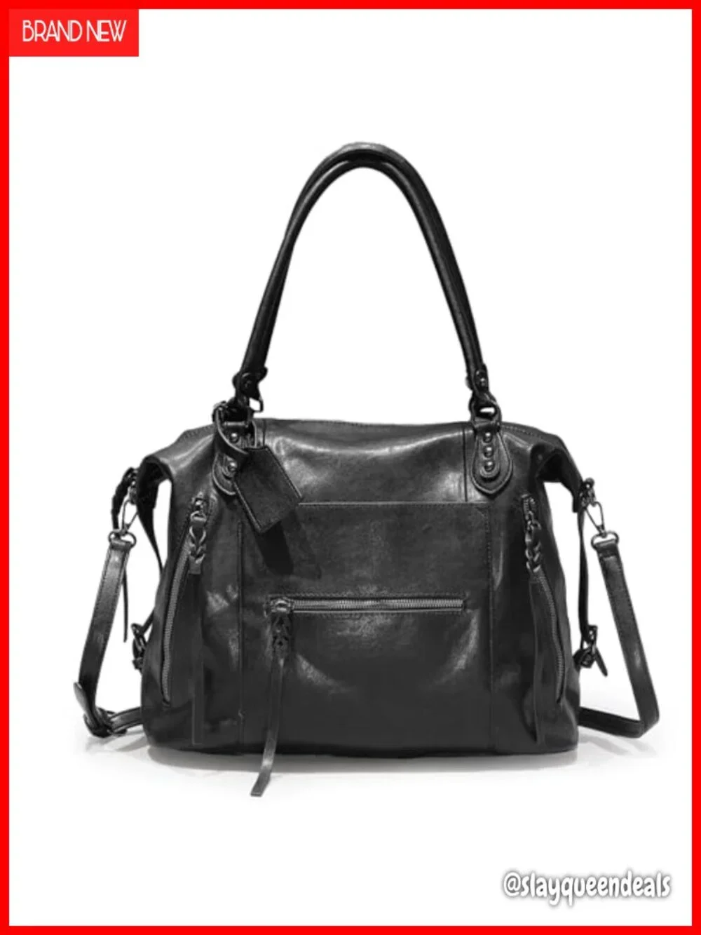 Vegan Leather Hobo Tote Handbag Shoulder Crossbody Purse for Women